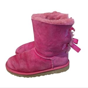 UGG Kids Bailey Bow II Boot Pink Size 4 Colorful Girly